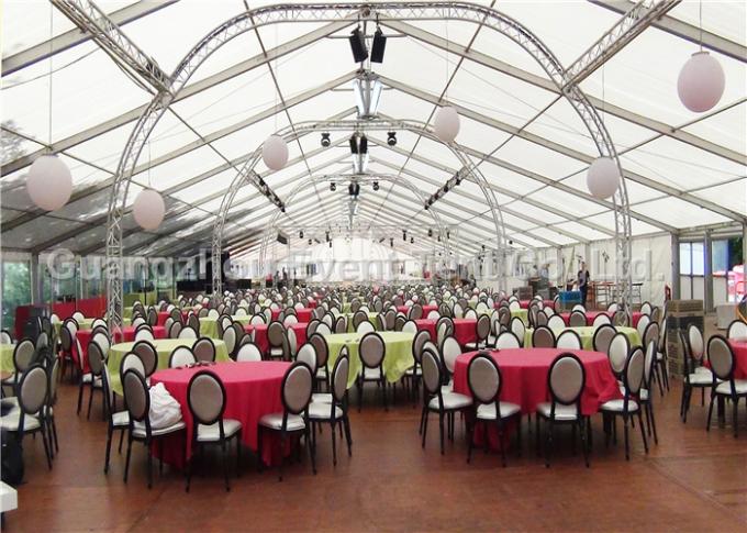 300명의 사람들을 위한 명확한 지붕 당 천막, PVC 직물을 가진 투명한 결혼식 천막