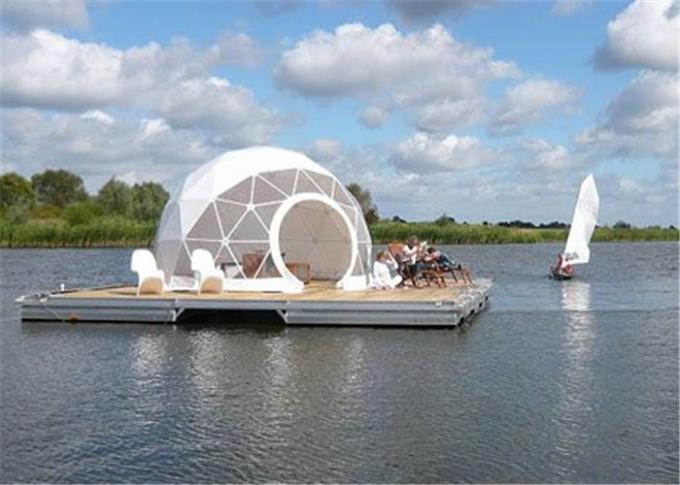 야영해 가족을 위한 PVC 지붕 백색 제일 천막, 명확한 지붕 정상을 가진 가장 큰 야영 천막