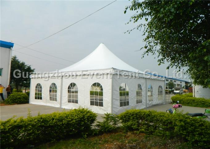 pvc pvc 창 판매를 가진 옥외 전시회 6x6m 탑파 천막