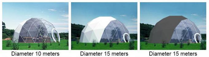 35m 알루미늄 구조 입히는 PVC를 가진 투명한 큰 돔 천막
