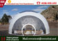 야영해 가족을 위한 PVC 지붕 백색 제일 천막, 명확한 지붕 정상을 가진 가장 큰 야영 천막 협력 업체