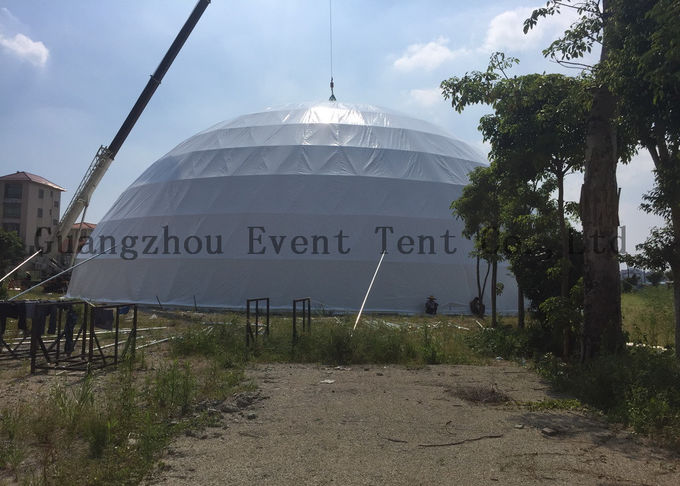뜨거운 딥 아연 도금 된 강철 구조로 돔 쉘터 시스템 측지 돔 텐트