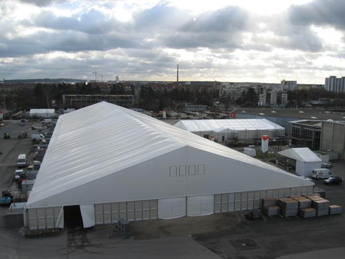 30x50 알루미늄 구조 내화성이 있는 지붕 덮개를 가진 옥외 창고 천막