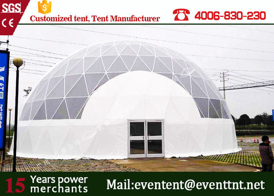 중국 뜨거운 딥 아연 도금 된 강철 구조로 돔 쉘터 시스템 측지 돔 텐트 협력 업체
