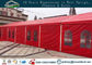 빨간색 10x40m 알루미늄 구조 피치 지붕 결혼식 천막 협력 업체