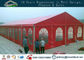 빨간색 10x40m 알루미늄 구조 피치 지붕 결혼식 천막 협력 업체