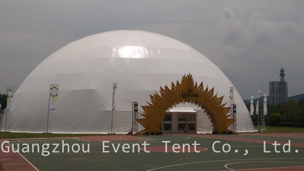 35m 사건 당 1000 사람들 수용량을 위한 뜨거운 직류 전기를 통한 강철 구조 PVC 지붕 큰 돔 천막