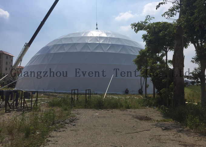 뜨거운 딥 아연 도금 된 강철 구조로 돔 쉘터 시스템 측지 돔 텐트