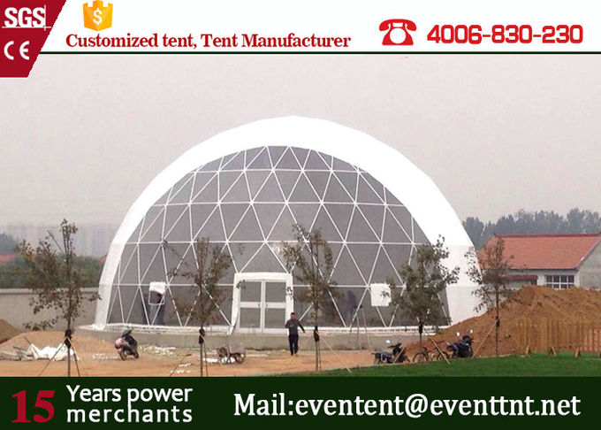 25meters 직경 백색 PVC 지붕 1000명의 사람들을 위한 큰 돔 천막