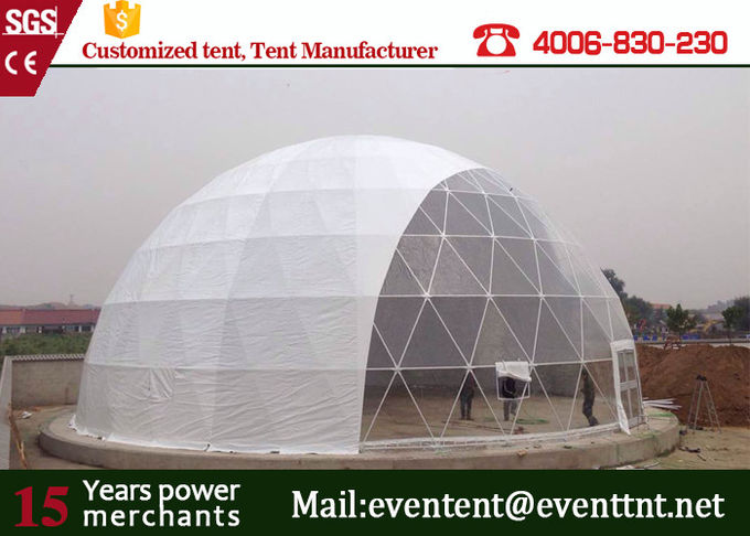 25meters 직경 백색 PVC 지붕 1000명의 사람들을 위한 큰 돔 천막