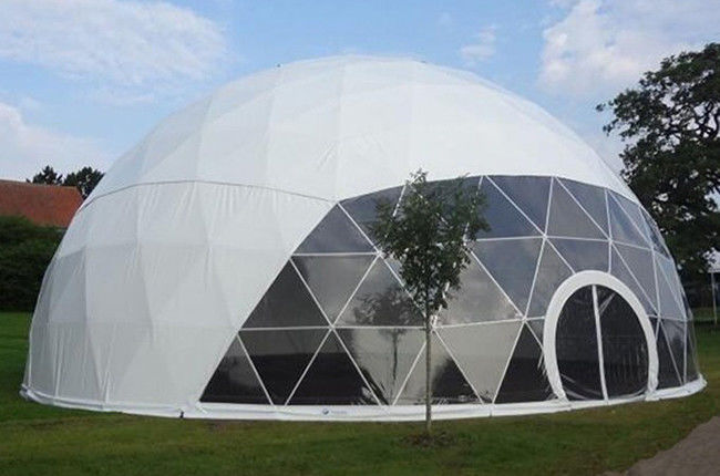 눈 독점 개봉 흥행을 위한 백색 투명한 큰 돔 천막 직경 30m